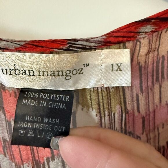 Chic Red and Gold Women's Top - Picture 5 of 8